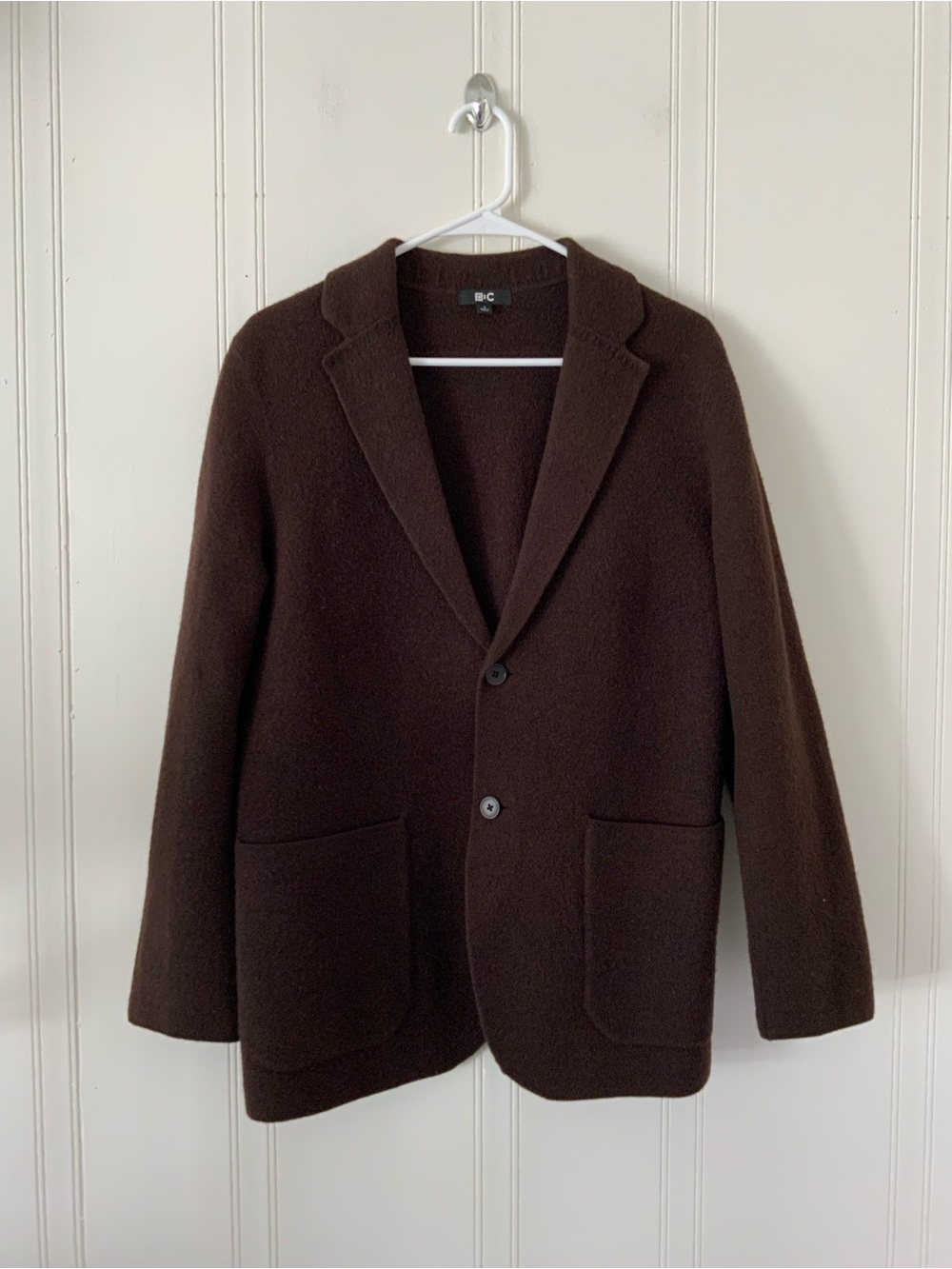 Uniqlo Dark Brown Single-Breasted Patch Pocket Blazer